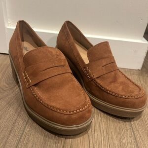 Brown Suede Loafers